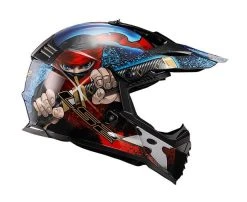 LS2 Helmets LS2 Youth Gate Ninja Helmet -NEXX shop ls2 youth gate ninja helmet matte fluo orange blue 3