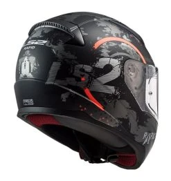 LS2 Helmets LS2 Youth Rapid Circle Helmet -NEXX shop ls2 youth rapid circle helmet matte titanium fluo orange 3