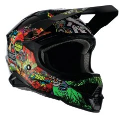 O'Neal 3 Series Crank Helmet Black/Green/Red / 2XL [Open Box] -NEXX shop o neal3 series crank helmet black green red2 xl open box black green red 2