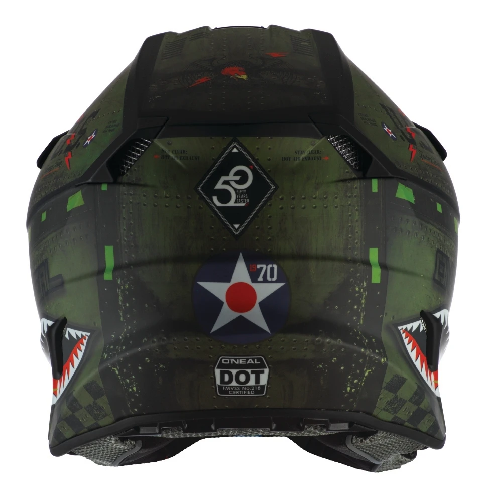 O'Neal 5 Series Warhawk Helmet Black/Green / LG [Open Box] - Image 8