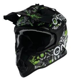 O'Neal Youth 2 Series Attack Helmet Black/Neon Yellow / Youth LG [Open Box]