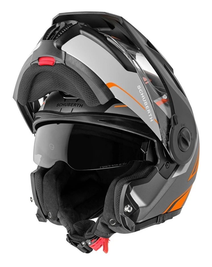 Schuberth Helmets Schuberth E1 Endurance Helmet Orange / 3XL [Open Box] - Image 3