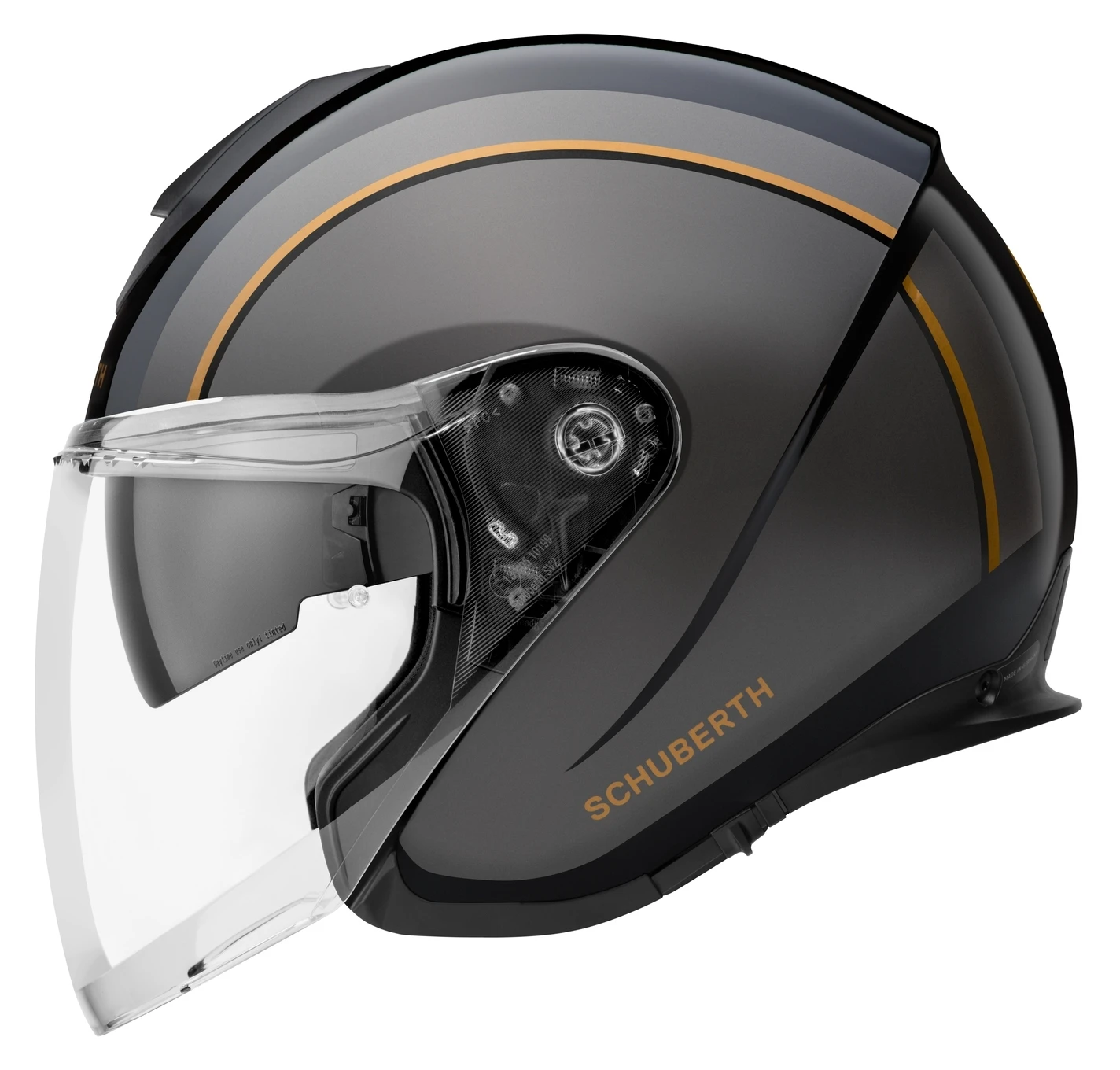 Schuberth Helmets Schuberth M1 Pro Outline Helmet Black/Grey/Orange / 2XL [Open Box] - Image 2