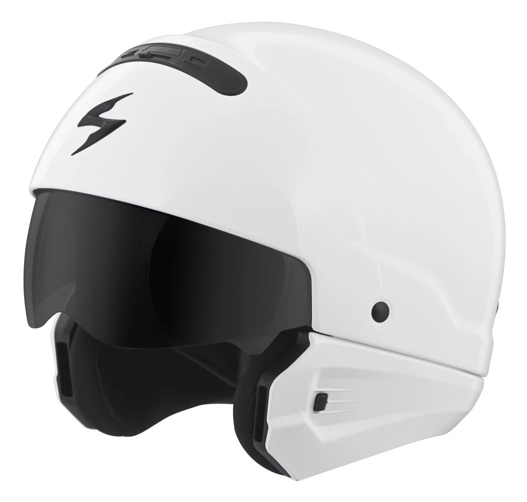 Scorpion EXO Covert White Helmet 4 Scorpion EXO Covert White Helmet - Image 4