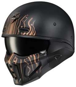 Default -NEXX shop scorpion covert x open face helmet tribe matte black copper