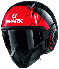 Shark Helmets Shark Street Drak Crower Helmet -NEXX shop shark street drak crower mat black anthracite red