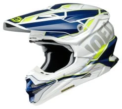 Shoei Helmets Shoei VFX-EVO Allegiant Helmet -NEXX shop shoei vfxevo allegiant helmet white blue yellow