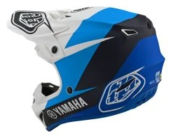 Troy Lee Designs Troy Lee Youth SE4 Polyacrylite Yamaha L4 Helmet -NEXX shop troy lee se4 polyacrylite yamaha l4 helmet white blue black 4
