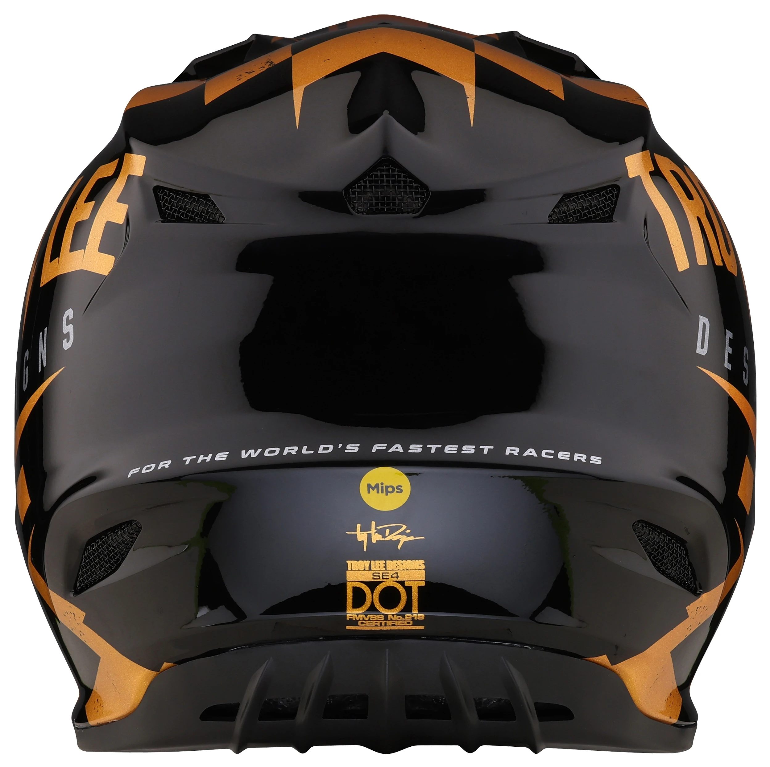 Troy Lee Designs Troy Lee Youth SE4 Polyacrylite Race Shop Helmet - Image 3